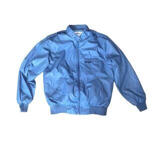 Members Only Vintage Blue Zip Up Bomber Flight Jacket Size 18